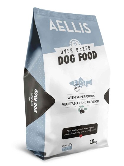 Aellis Oven Baked 10kg Ξηρά Τροφή για Ενήλικους Σκύλους με Ψάρι